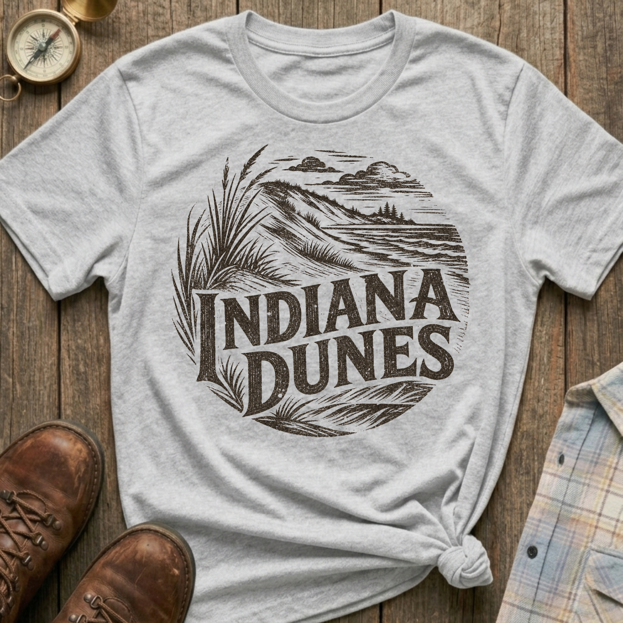 Indiana Dunes Sketch T-Shirt