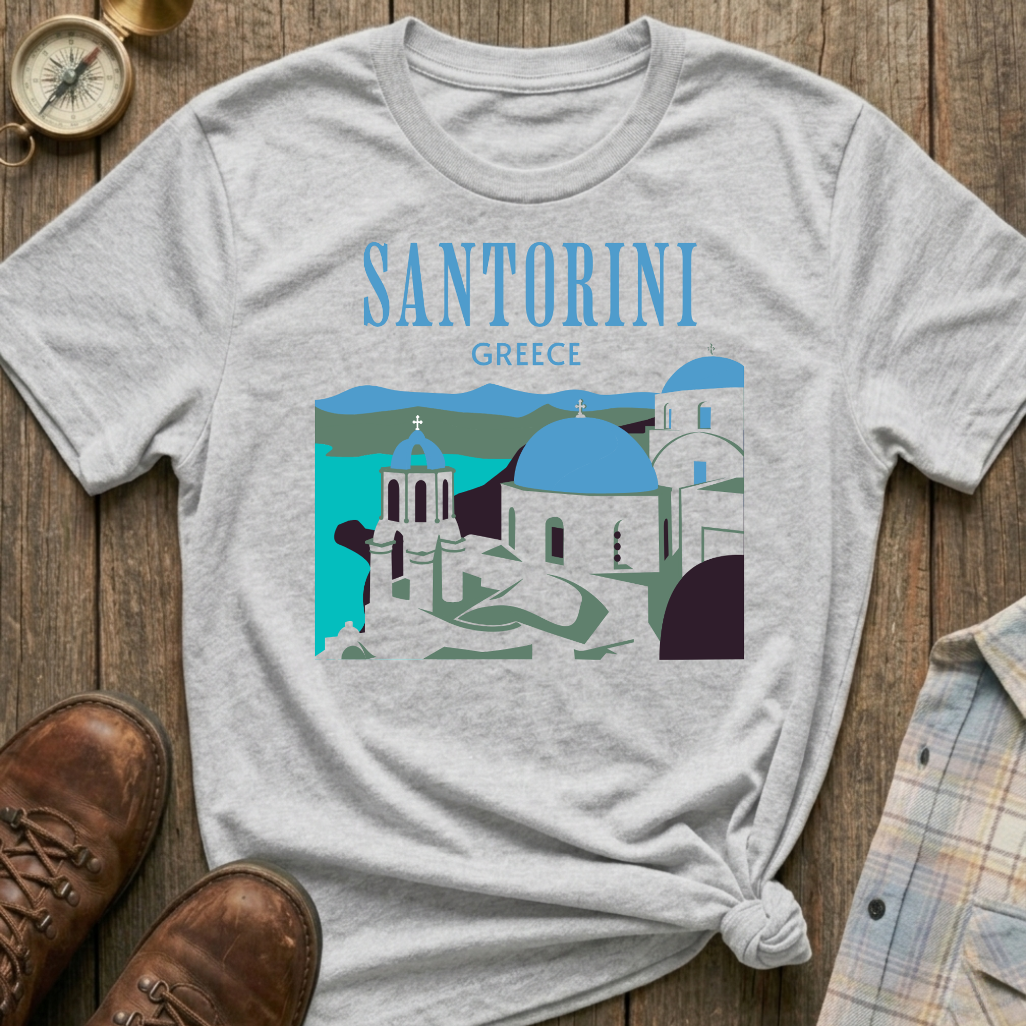 Santorini Greece T-Shirt