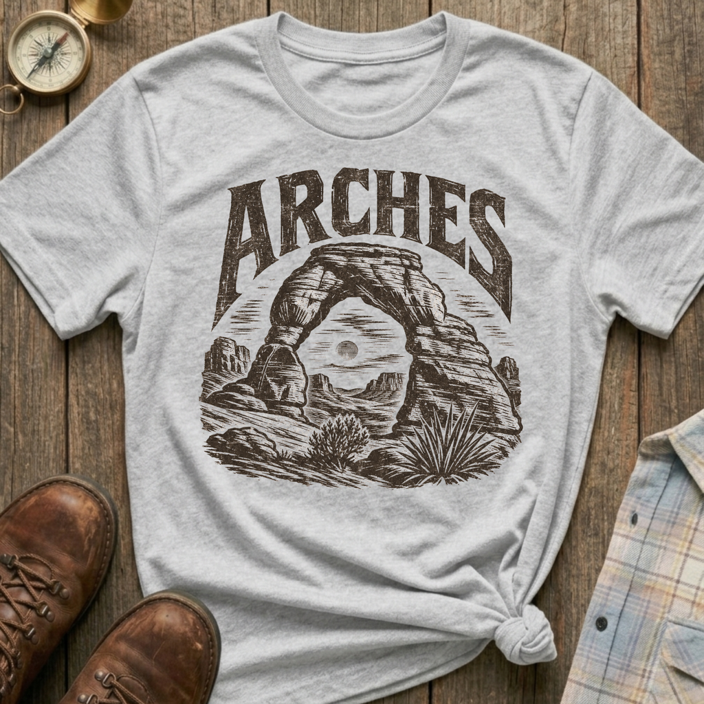 Arches Sketch T‑Shirt