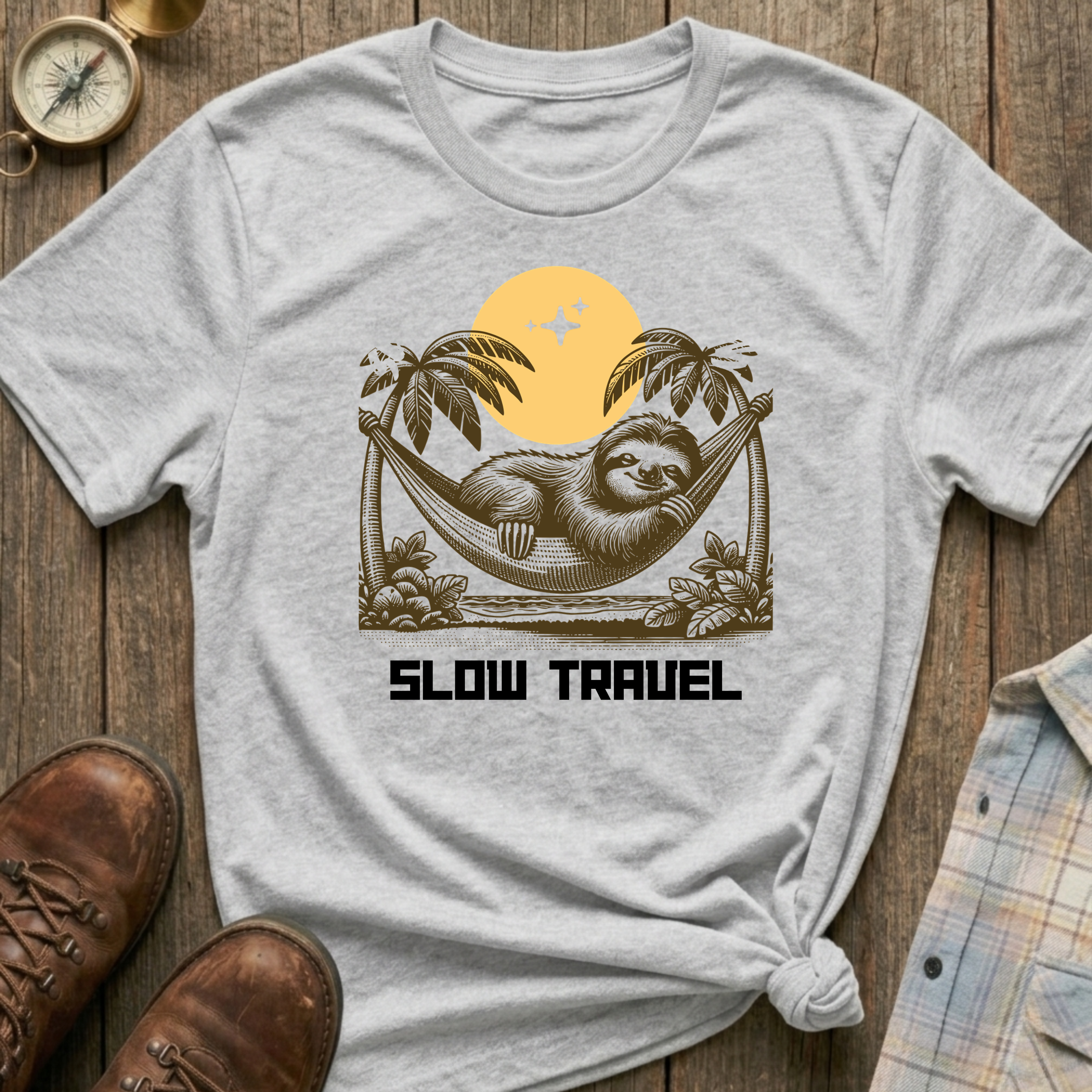 Slow Travel Sloth T-Shirt