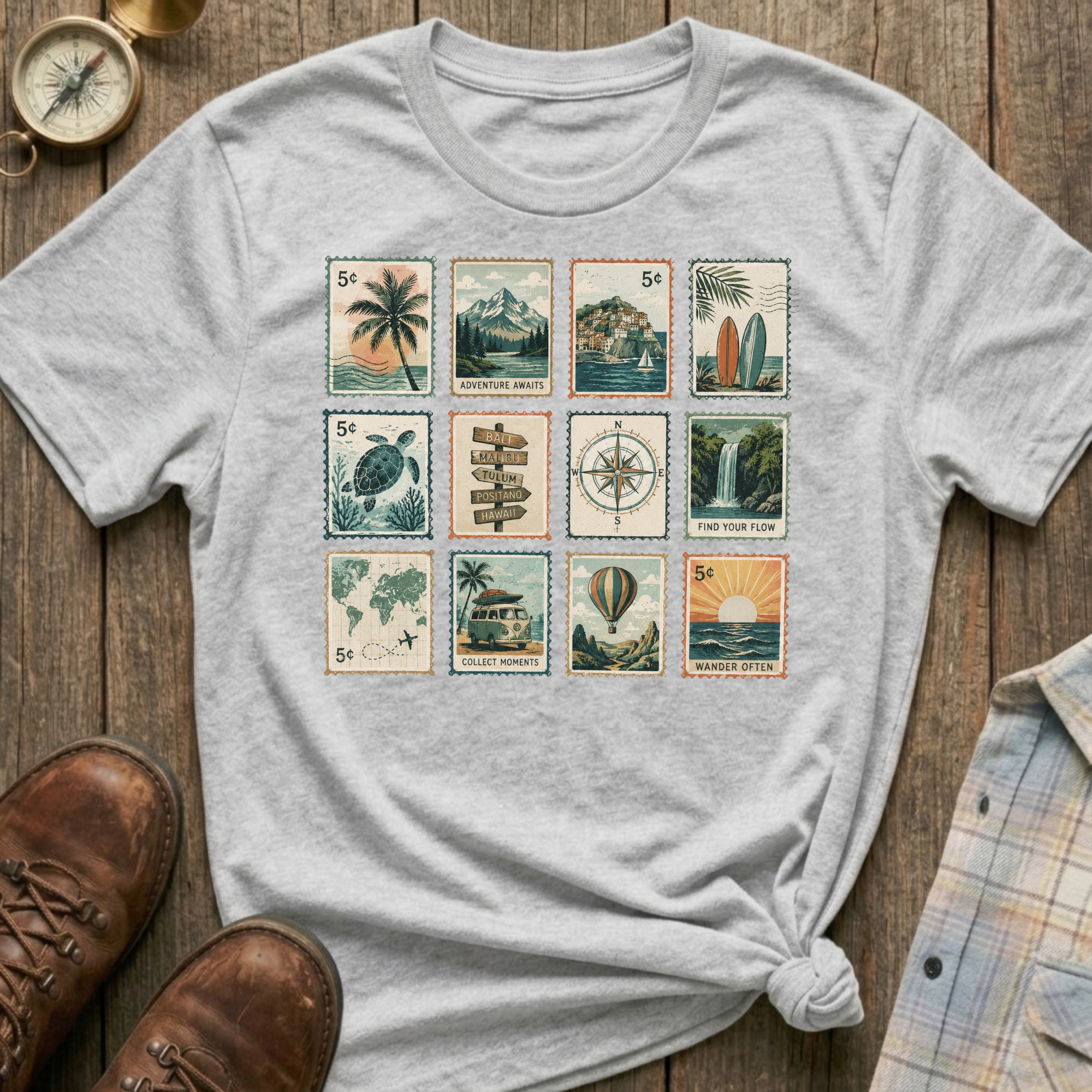Nature Stamps T-Shirt