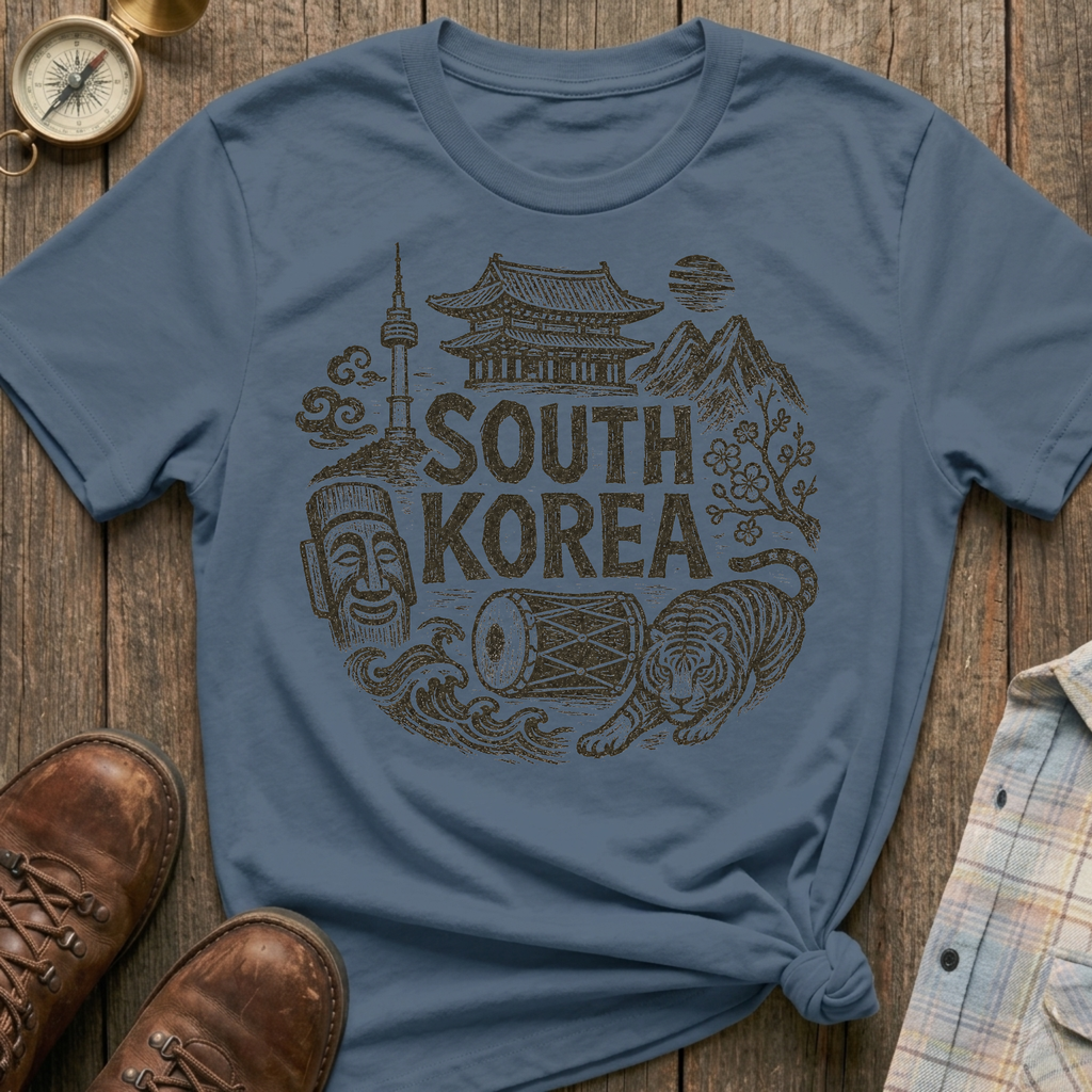 South Korea Sketch T-Shirt