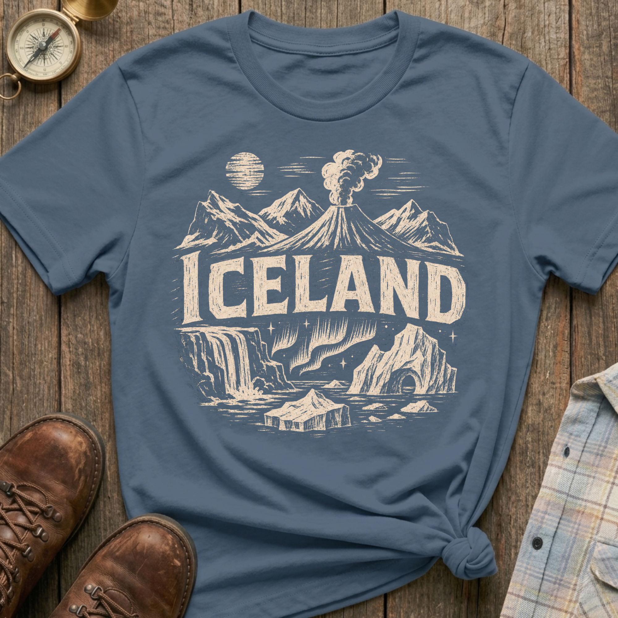Iceland Sketch T‑Shirt