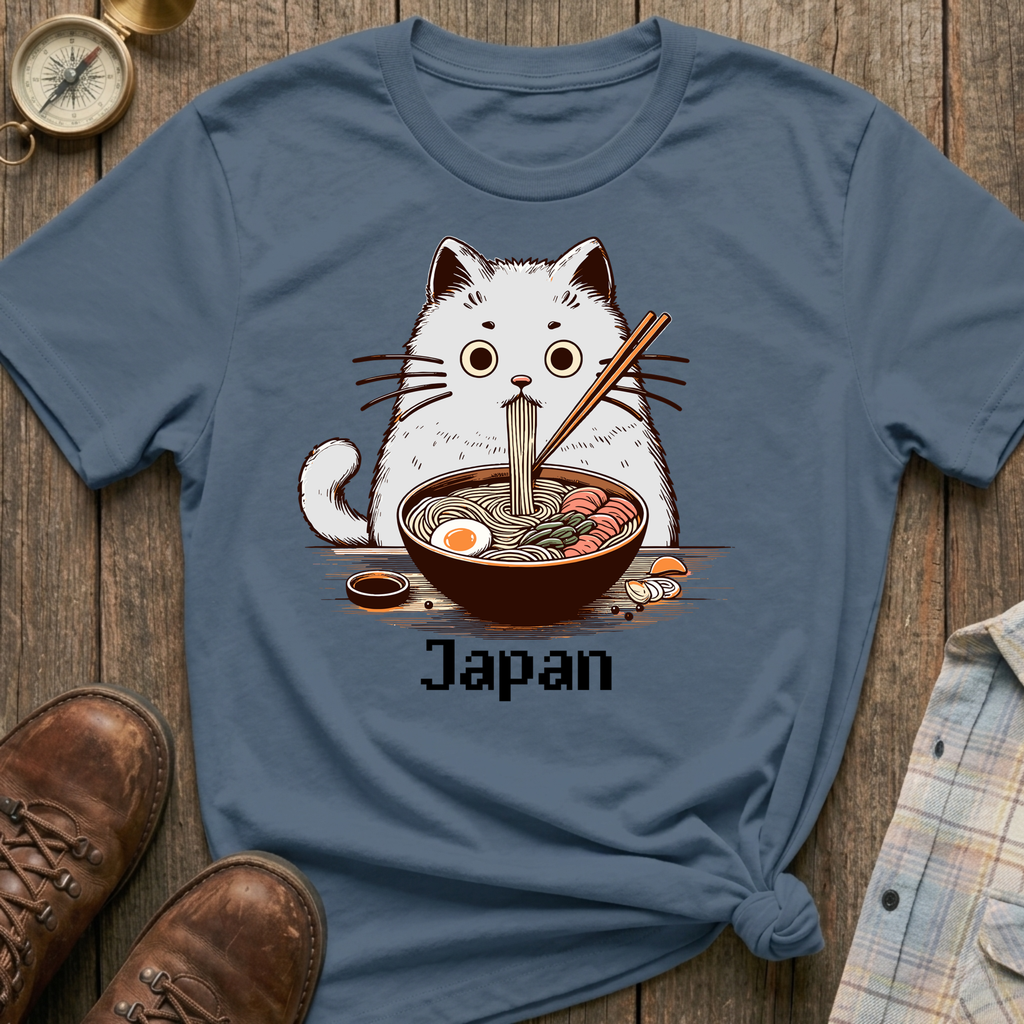 Cat Loves Ramen T-Shirt
