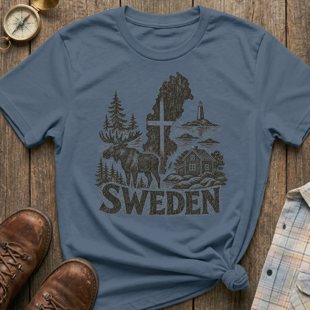 Sweden Sketch T-Shirt