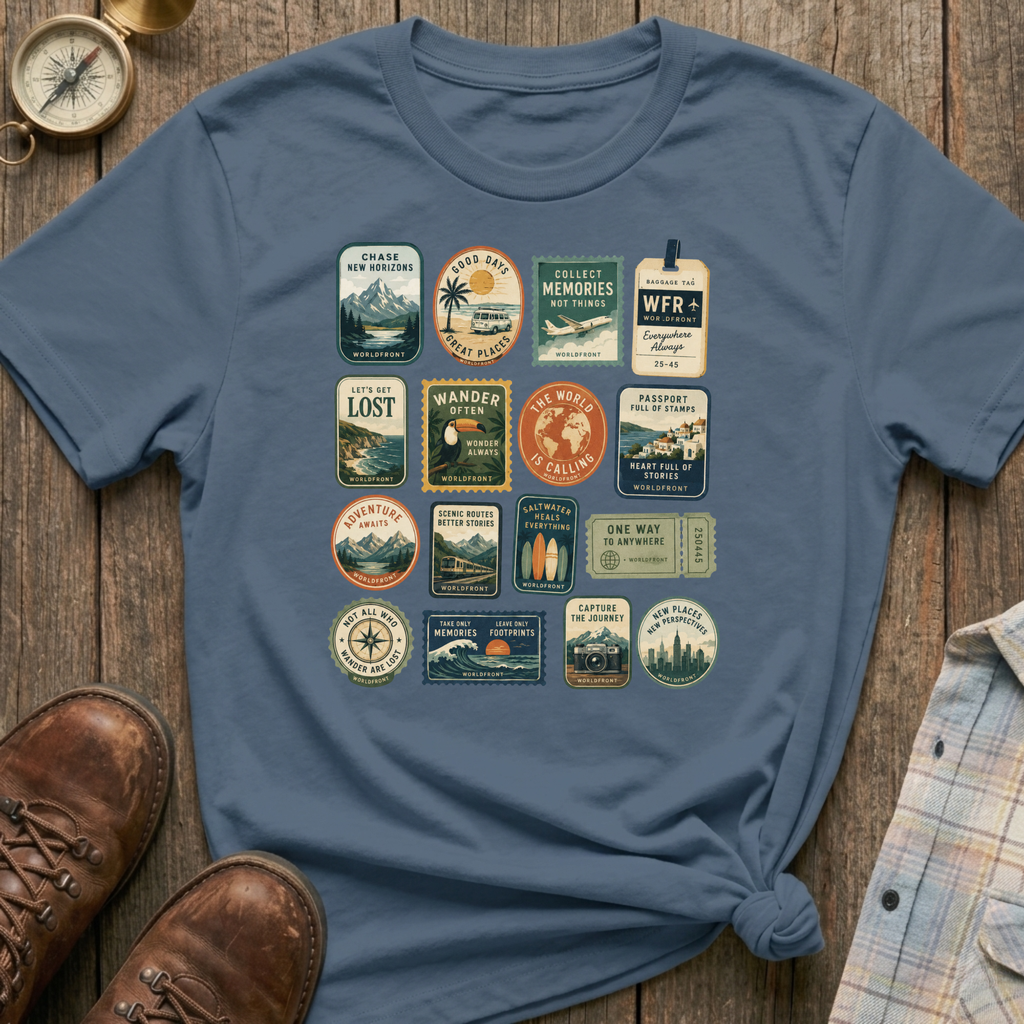 Travel Stamps T-Shirt