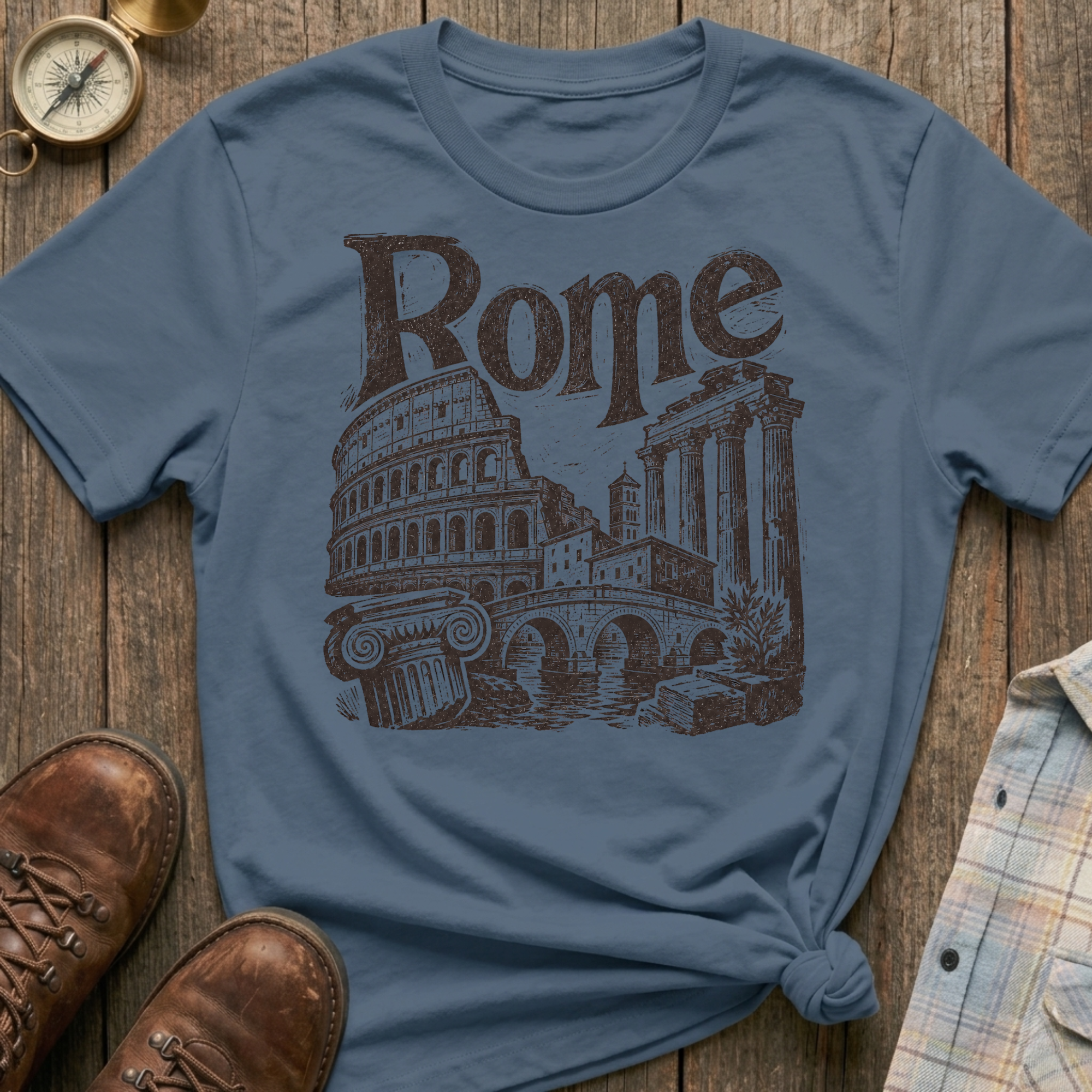 Rome Sketch T‑Shirt