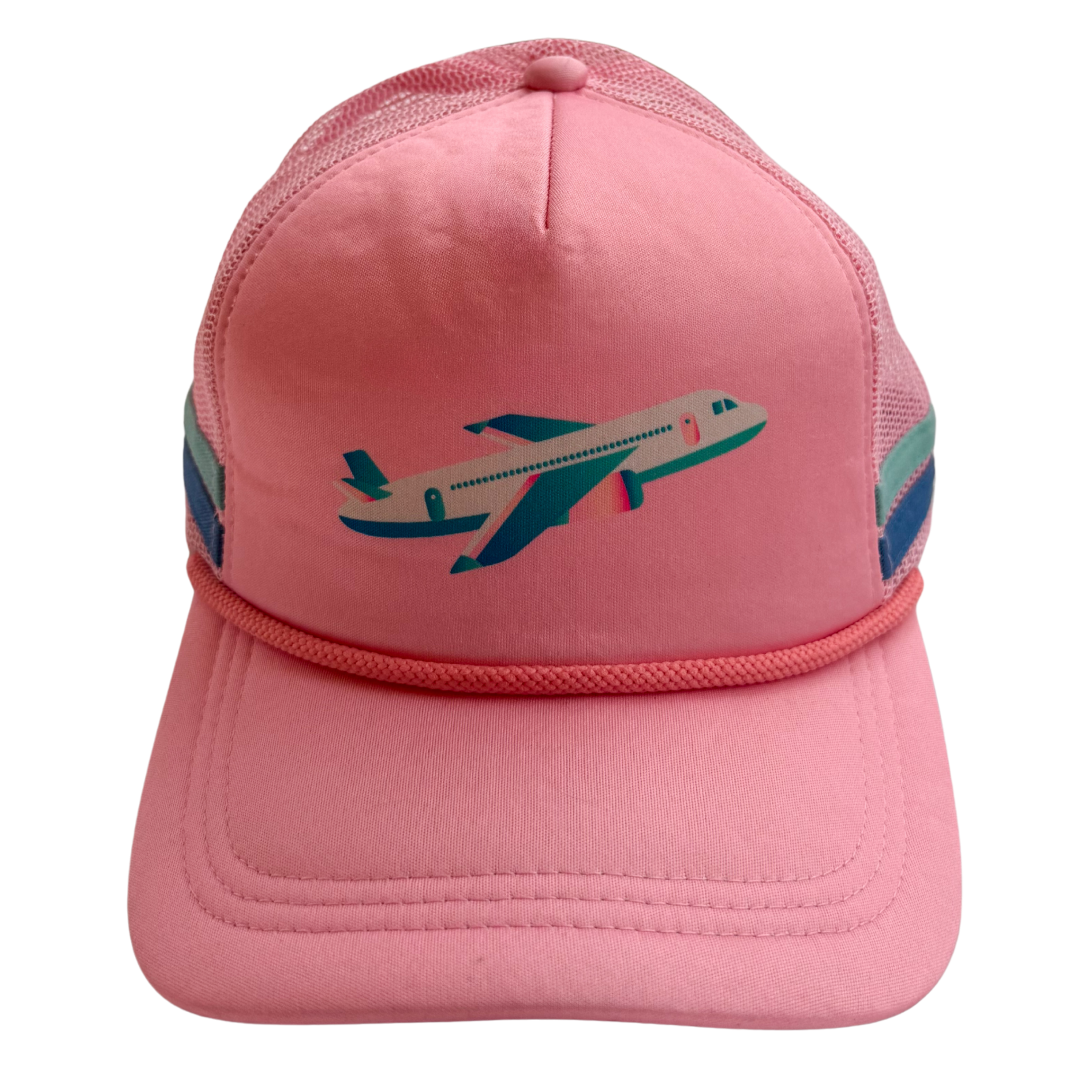 Vintage Airplane Pink Trucker Hat