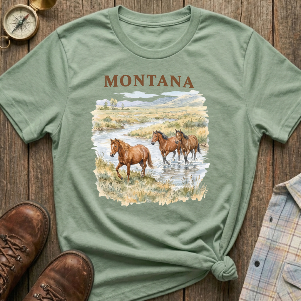 Montana Horses T‑Shirt