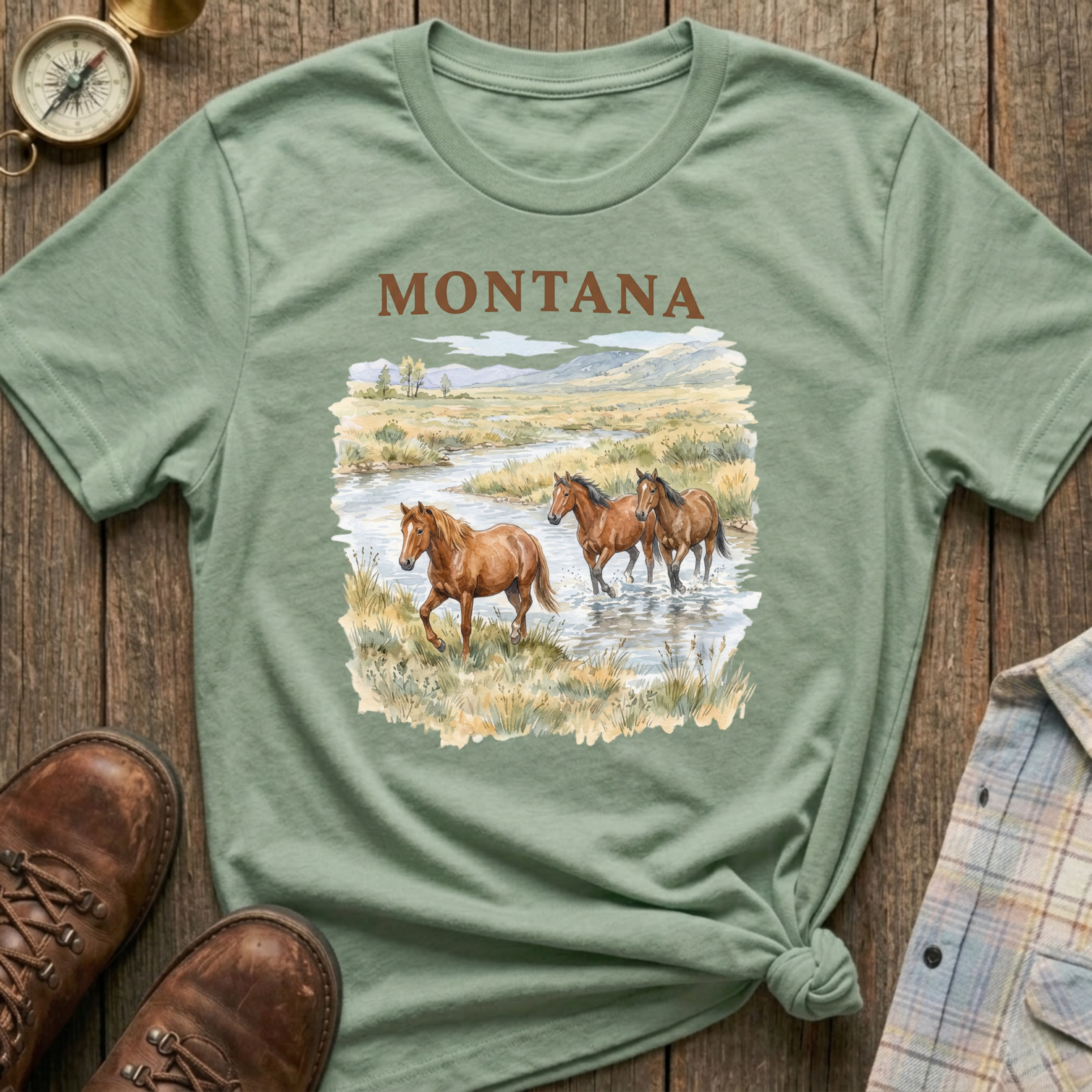 Montana Horses T‑Shirt