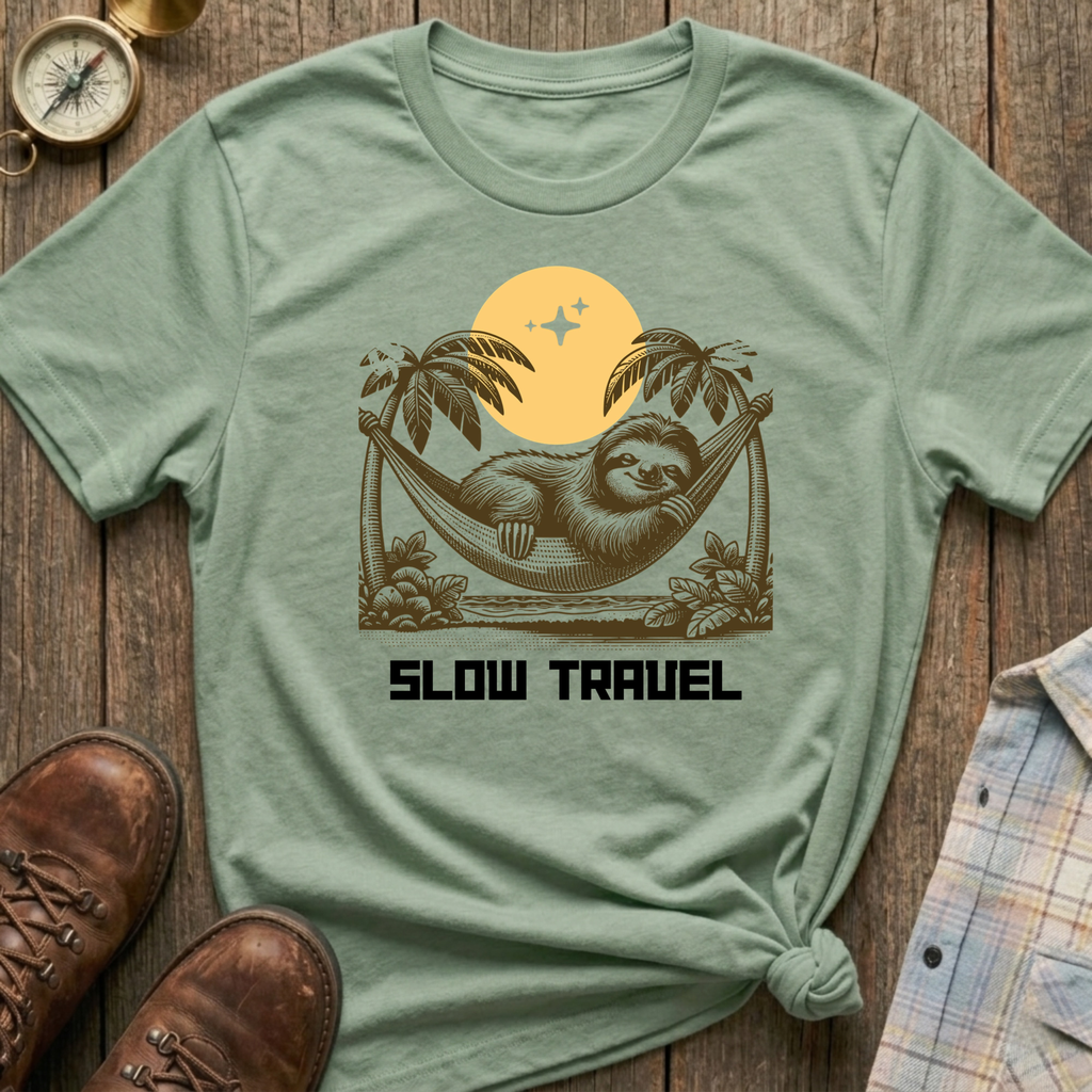 Slow Travel Sloth T-Shirt