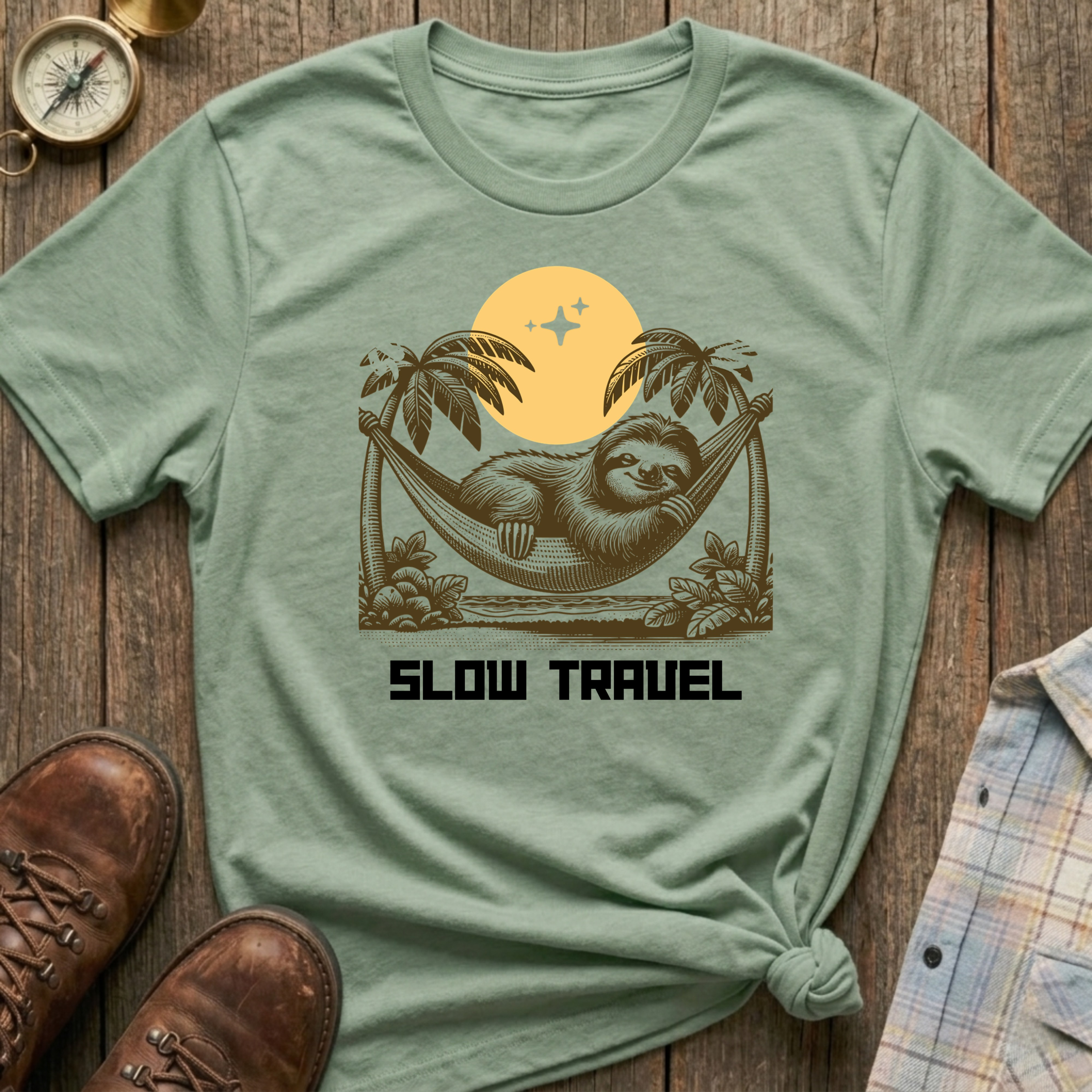 Slow Travel Sloth T-Shirt