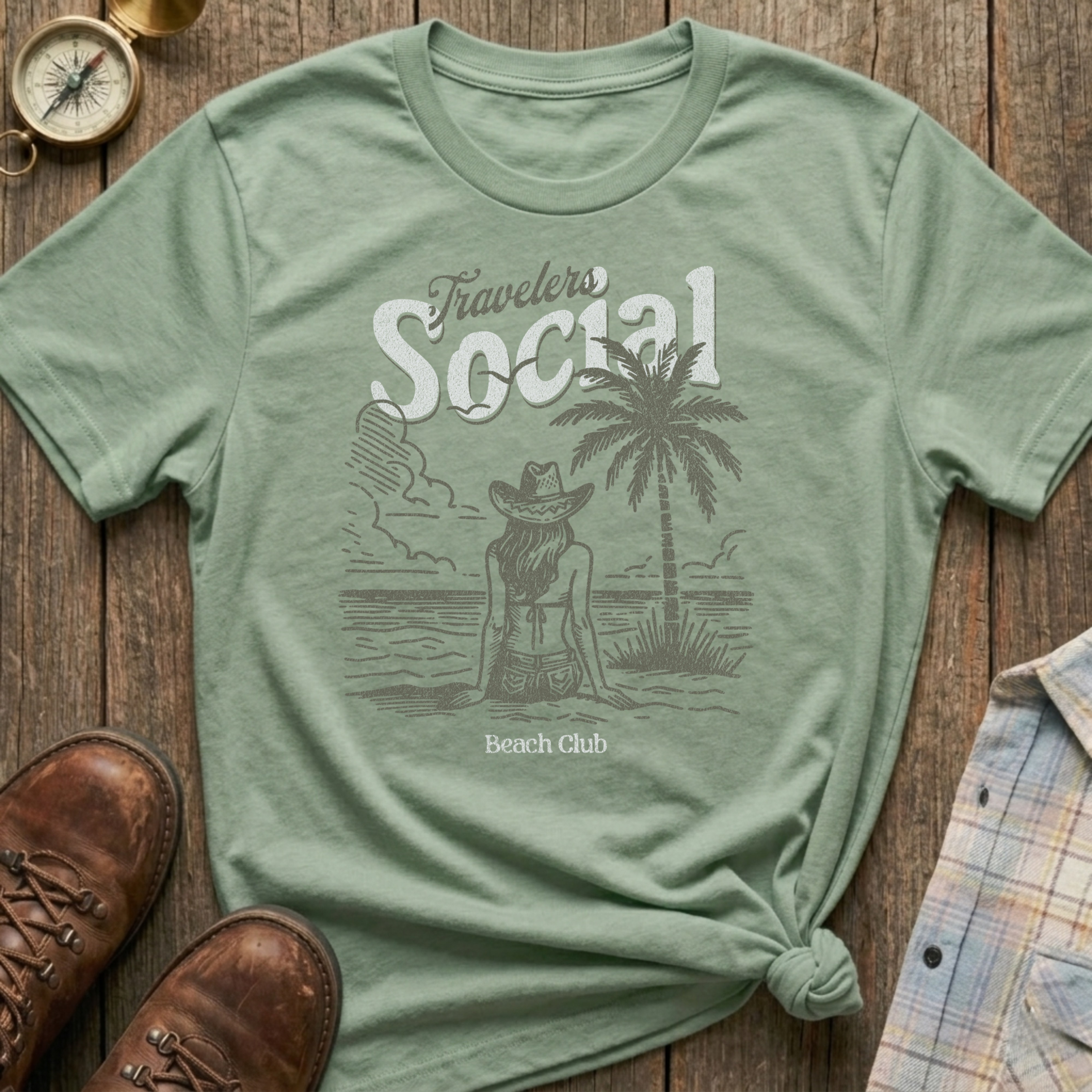 Traveler Social Beach T-Shirt