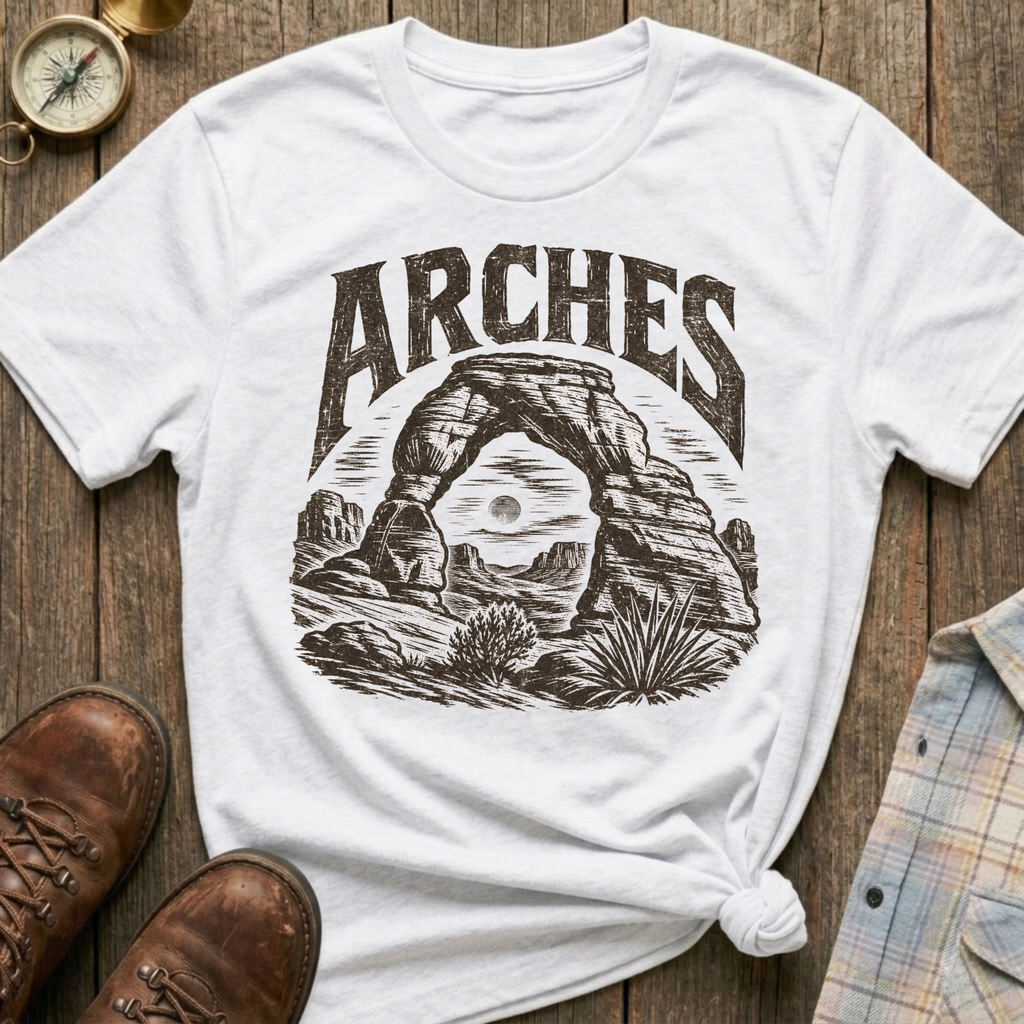 Arches Sketch T‑Shirt
