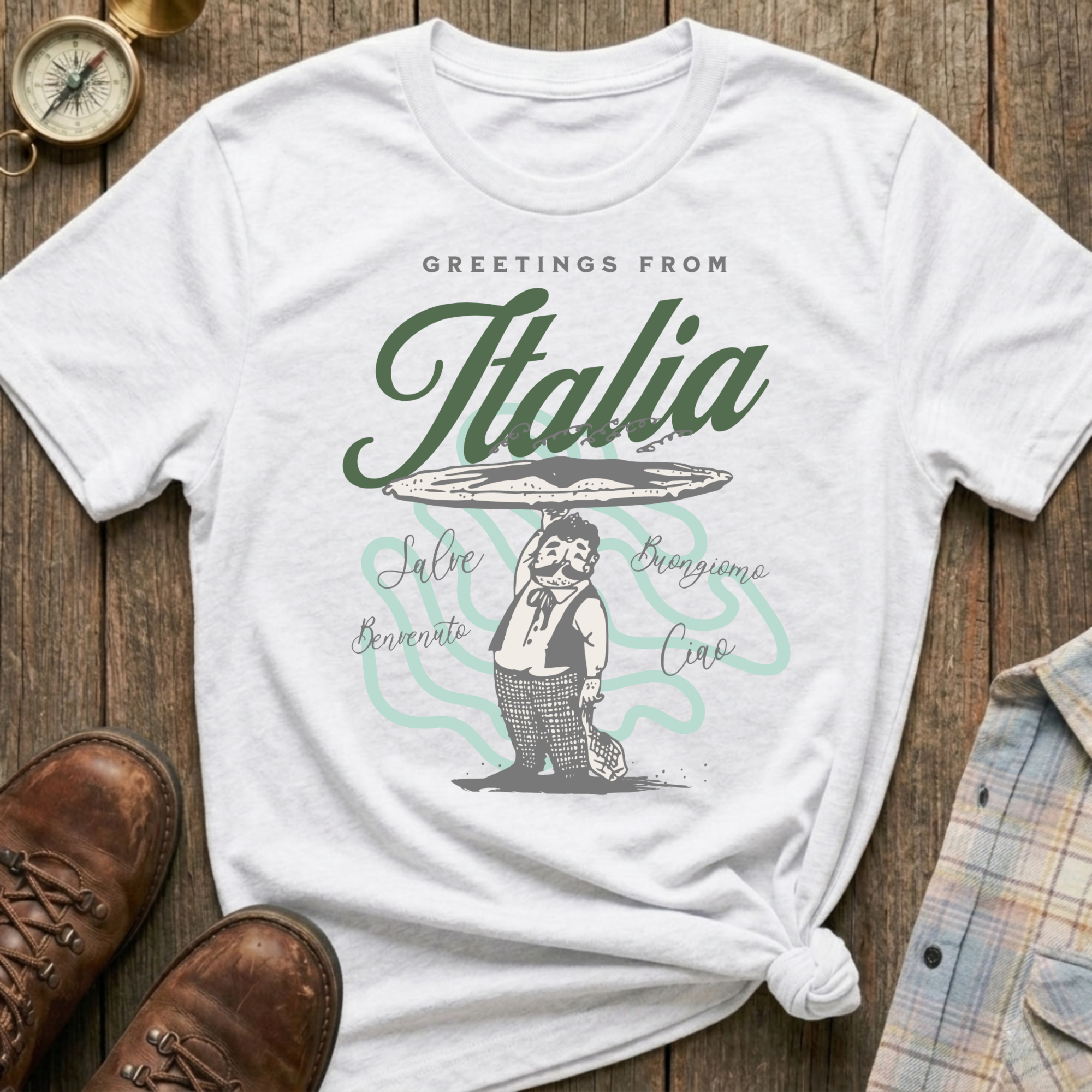 Italia Postcard T-Shirt