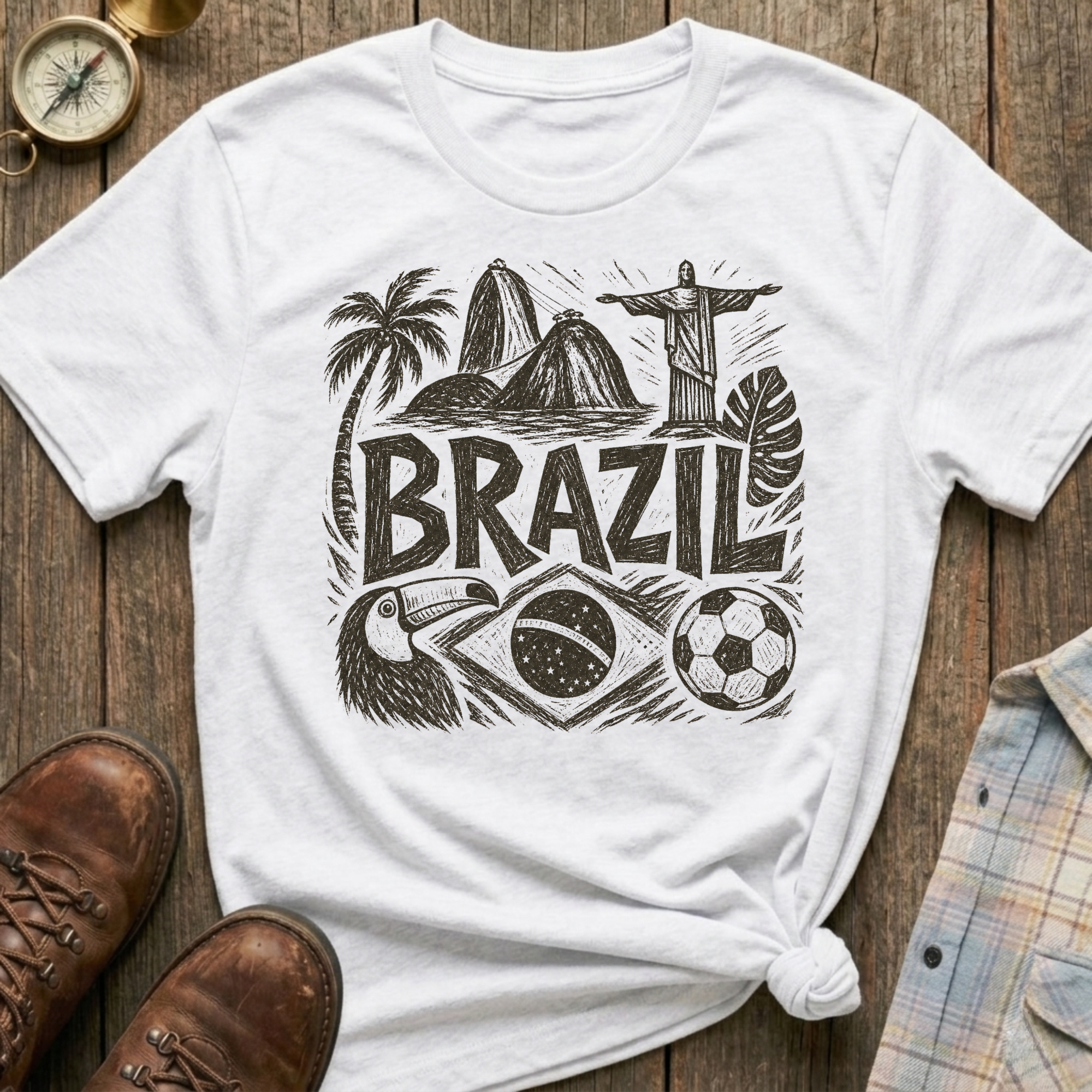 Brazil Sketch T-Shirt