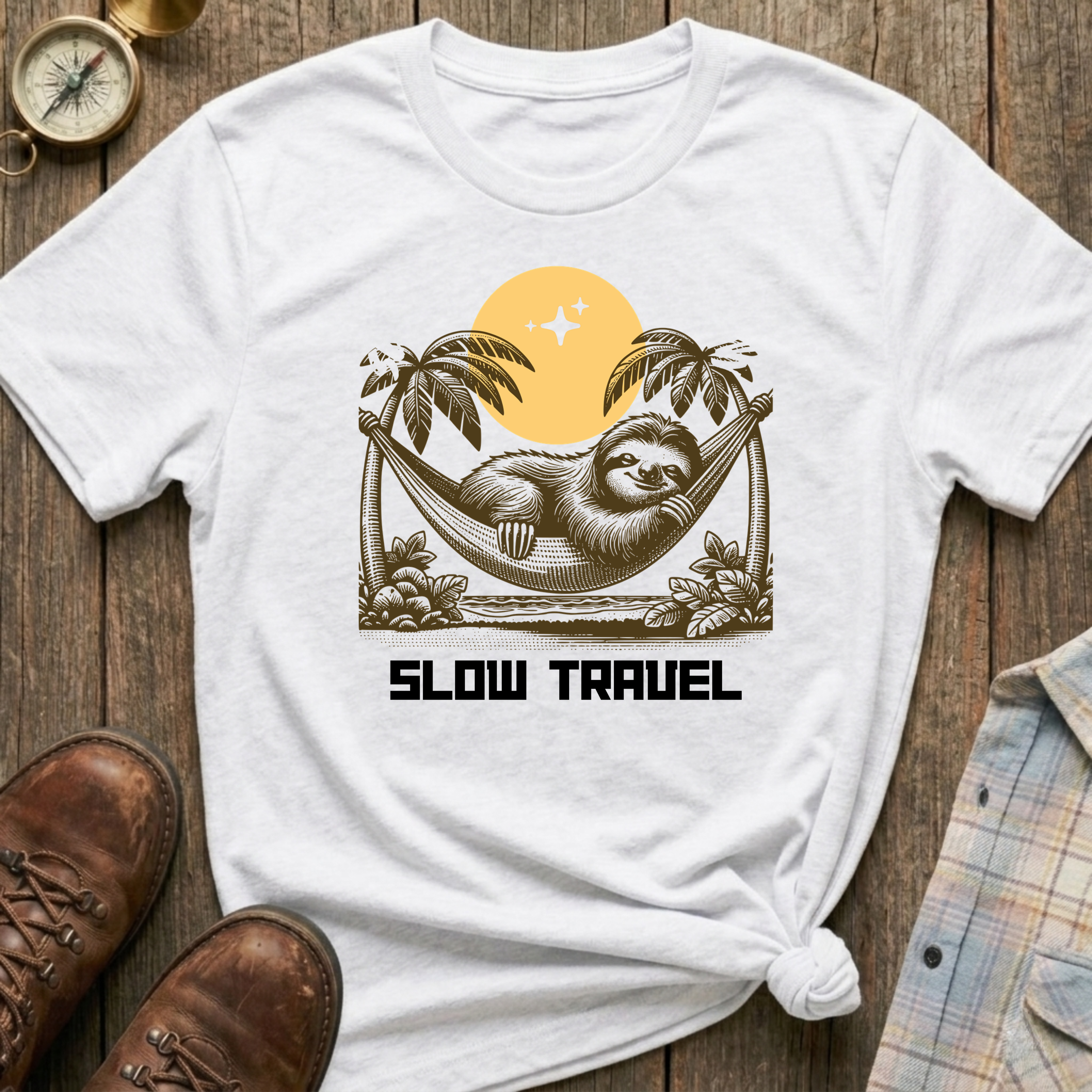 Slow Travel Sloth T-Shirt