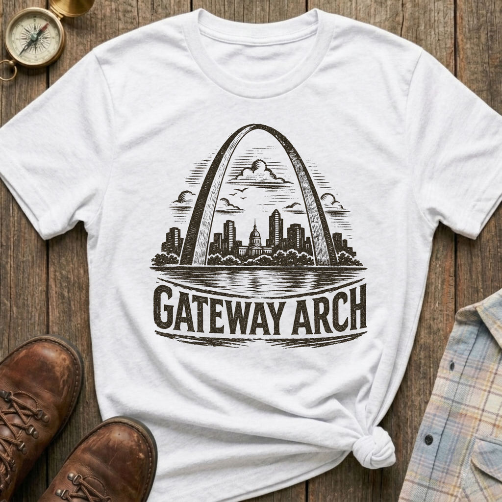 Gateway Arch Sketch T-Shirt