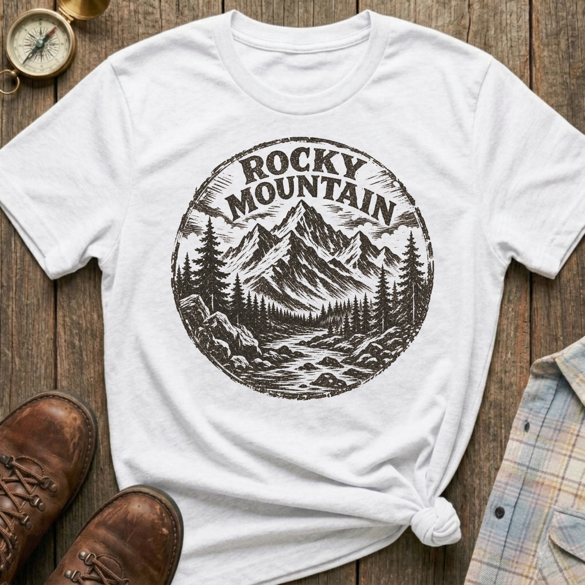 Rocky Mountain Sketch T-Shirt