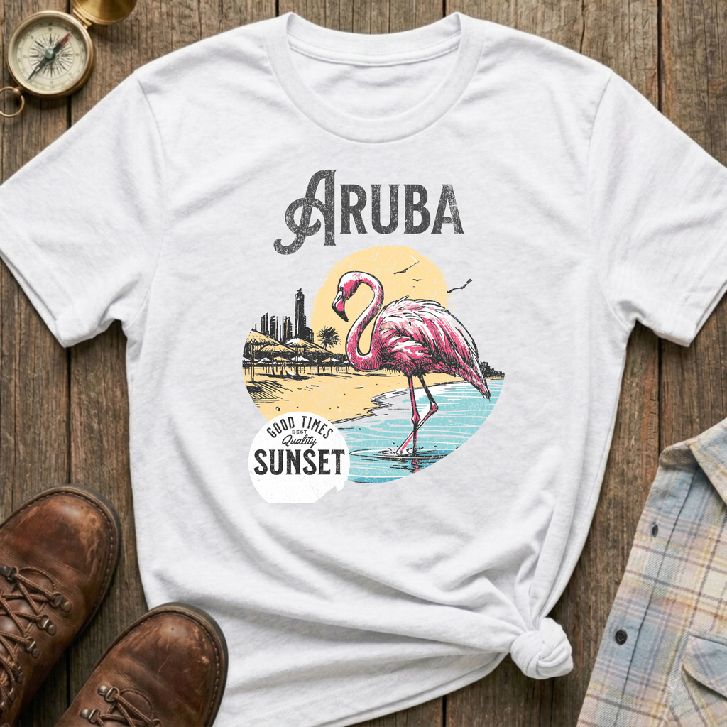 Aruba Flamingo T-Shirt