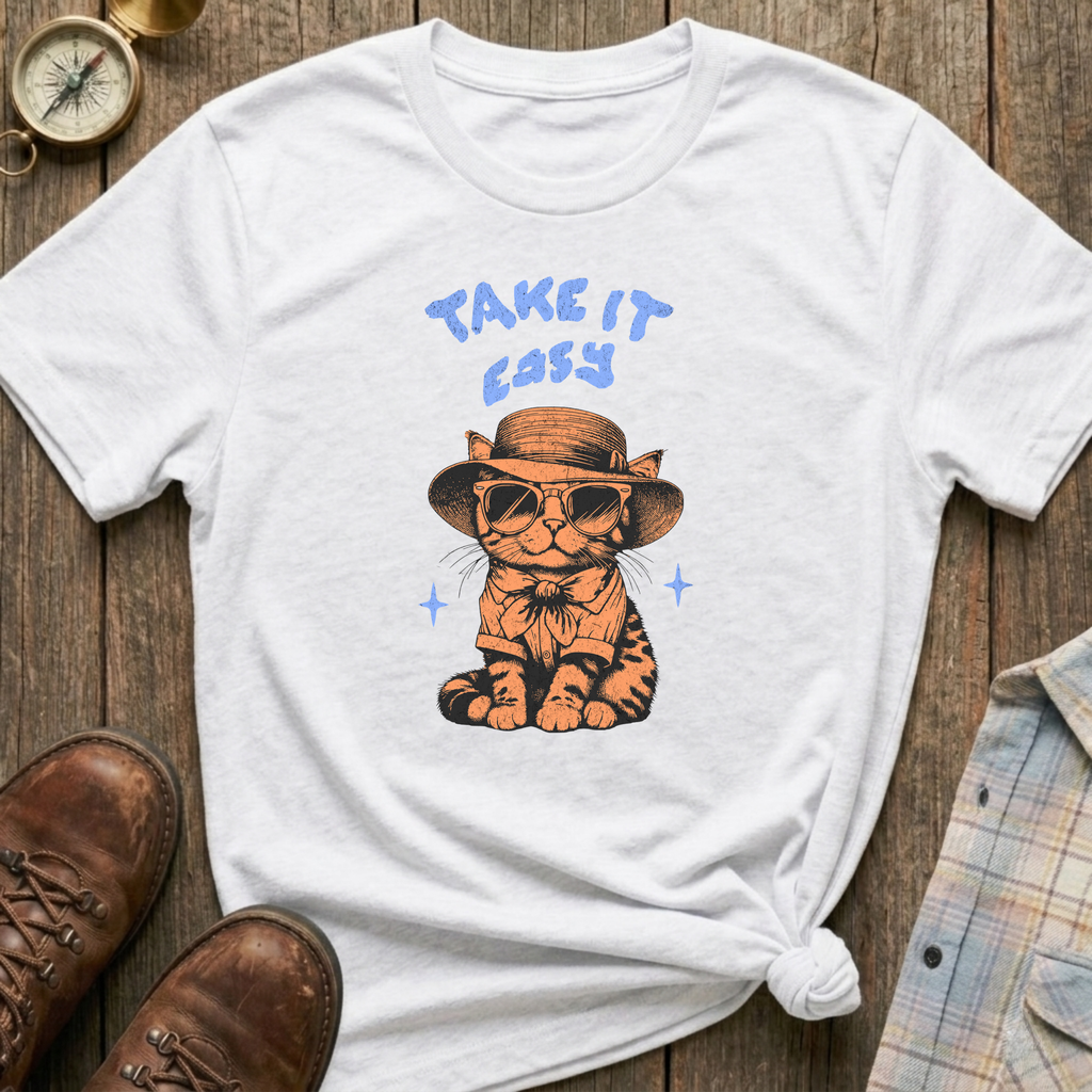 Take It Easy Cat T-Shirt