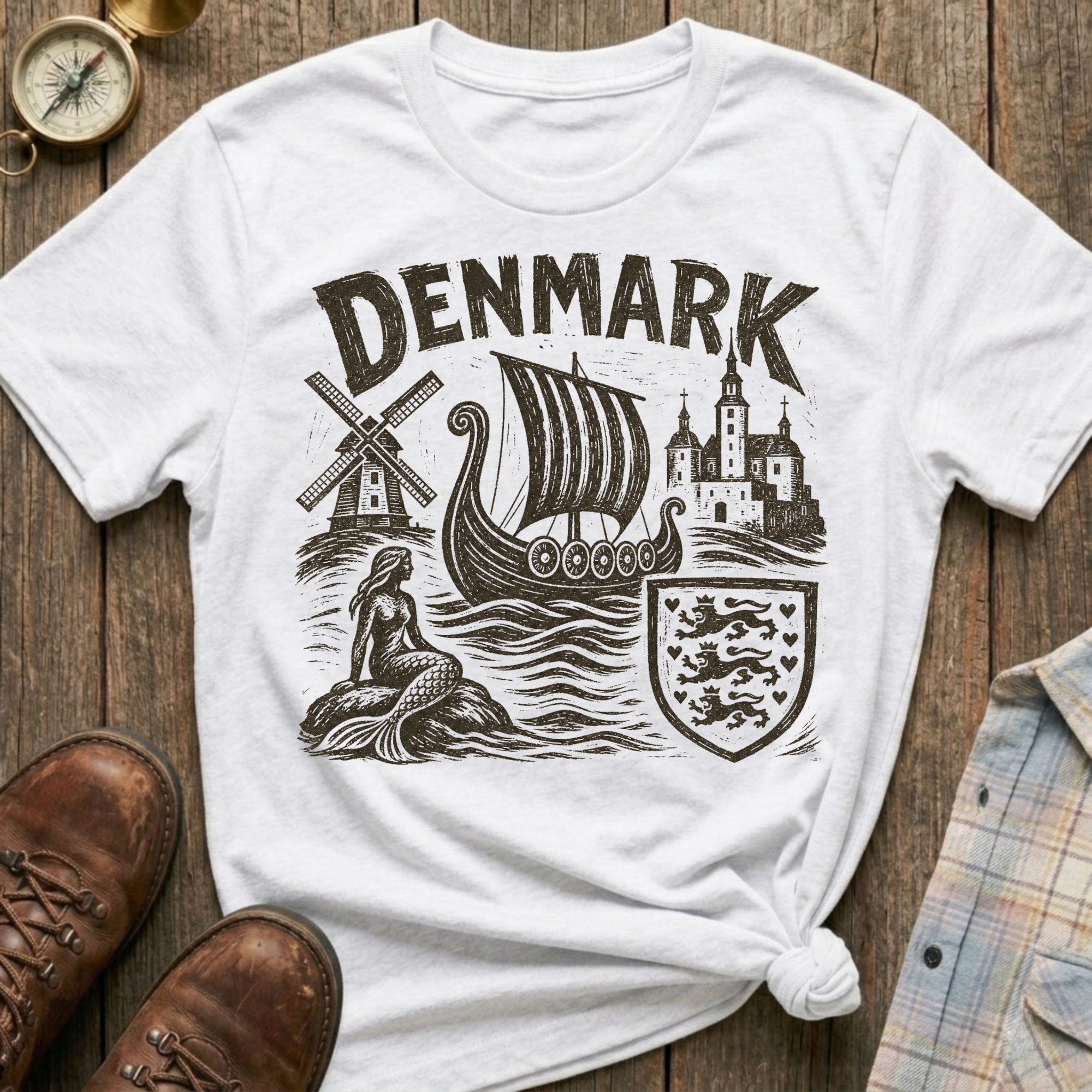Denmark Sketch T-Shirt