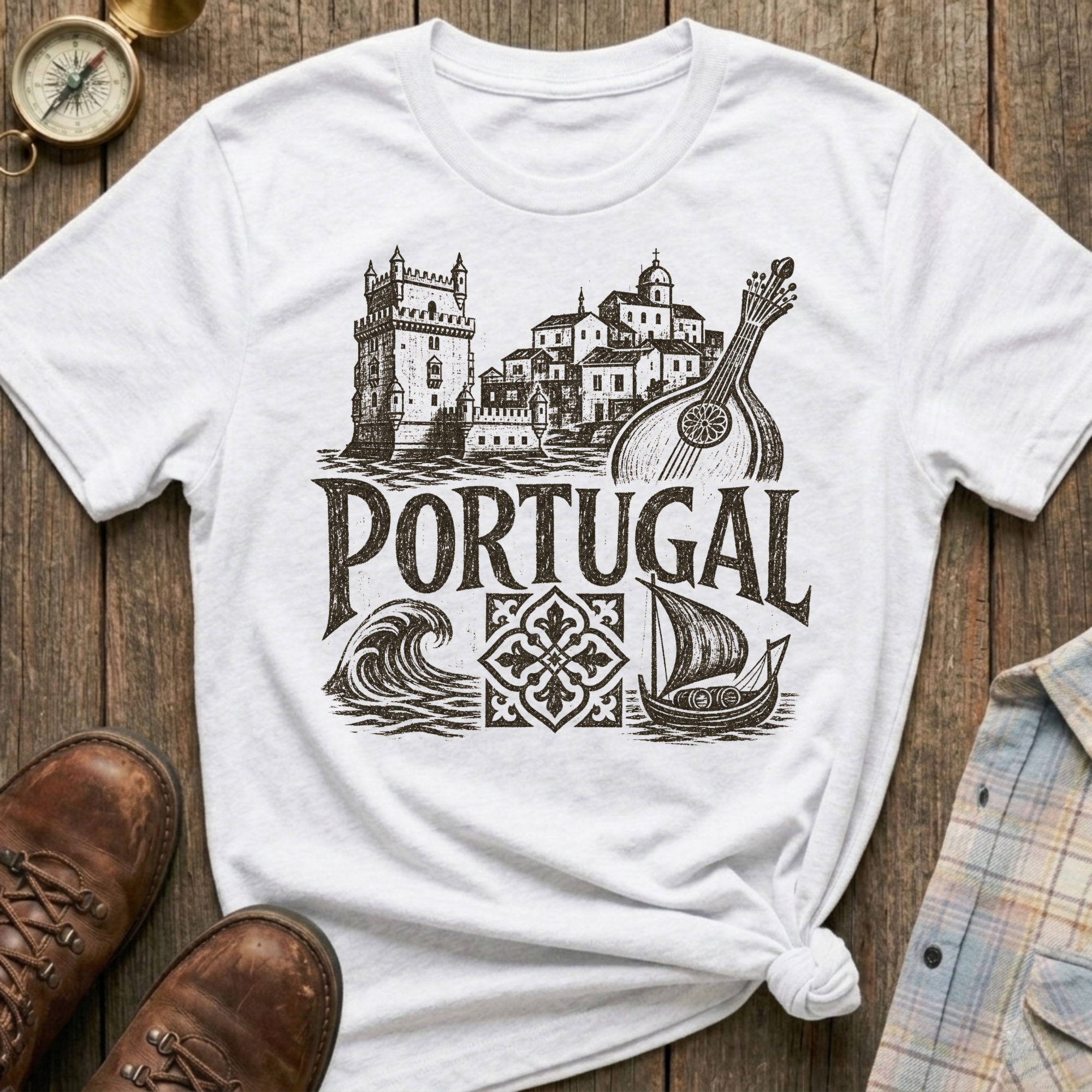 Portugal Sketch T‑Shirt