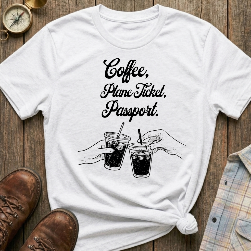 Travel & Coffee T‑Shirt