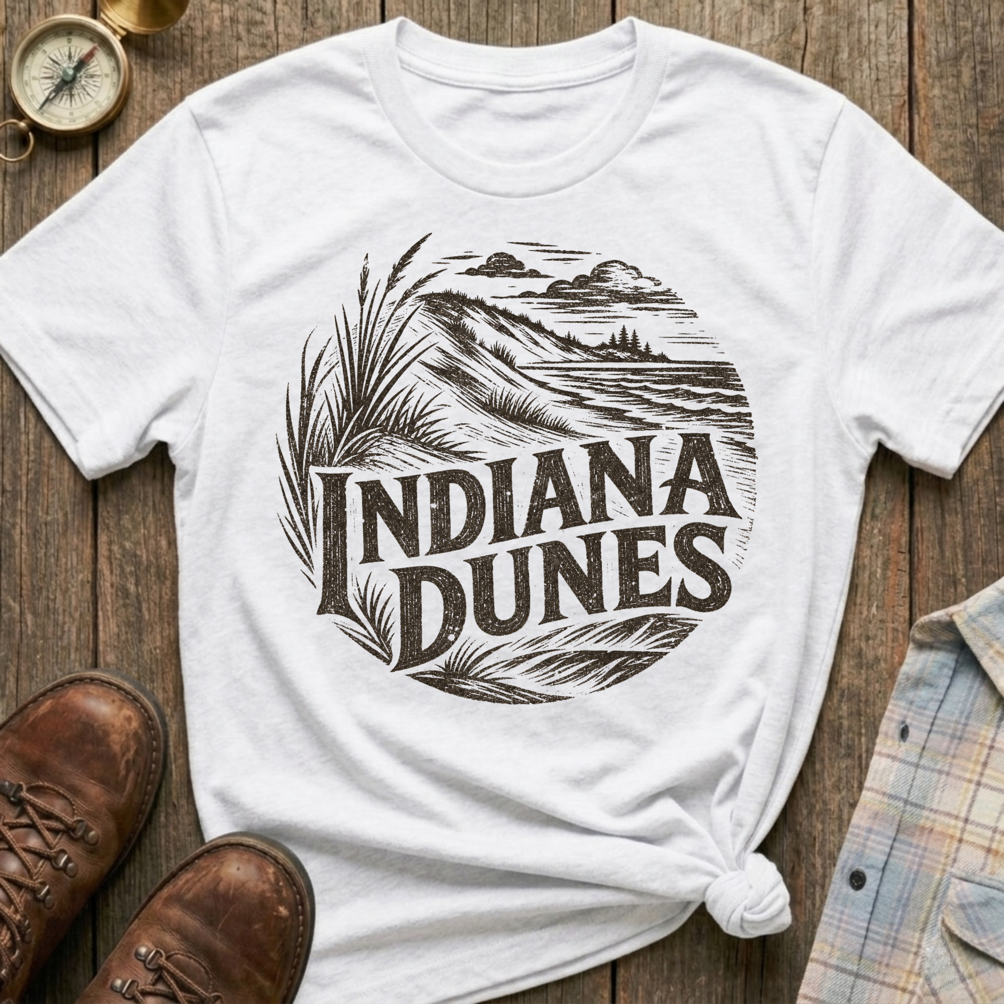 Indiana Dunes Sketch T-Shirt