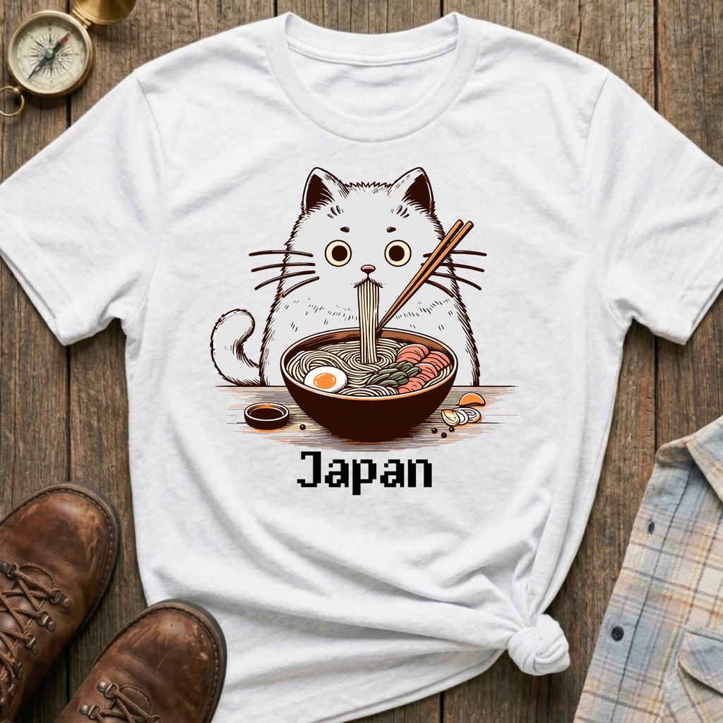 Cat Loves Ramen T-Shirt