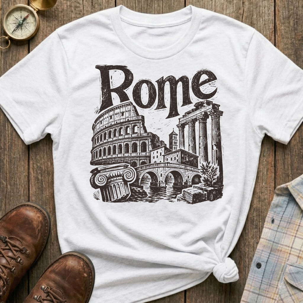 Rome Sketch T‑Shirt