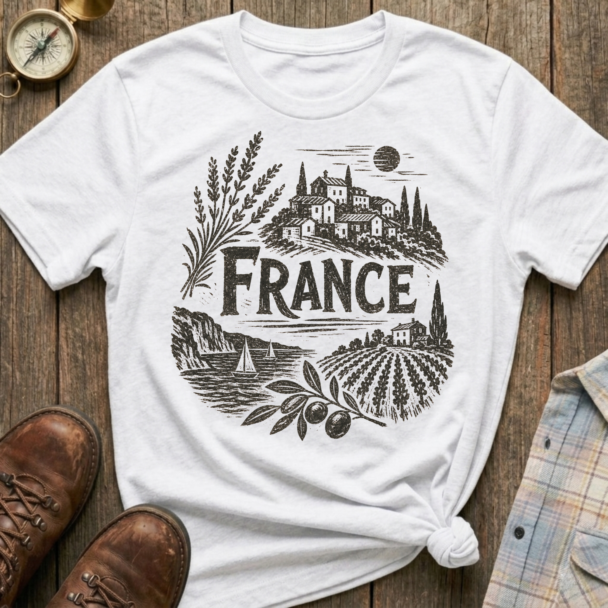 France Sketch T-Shirt