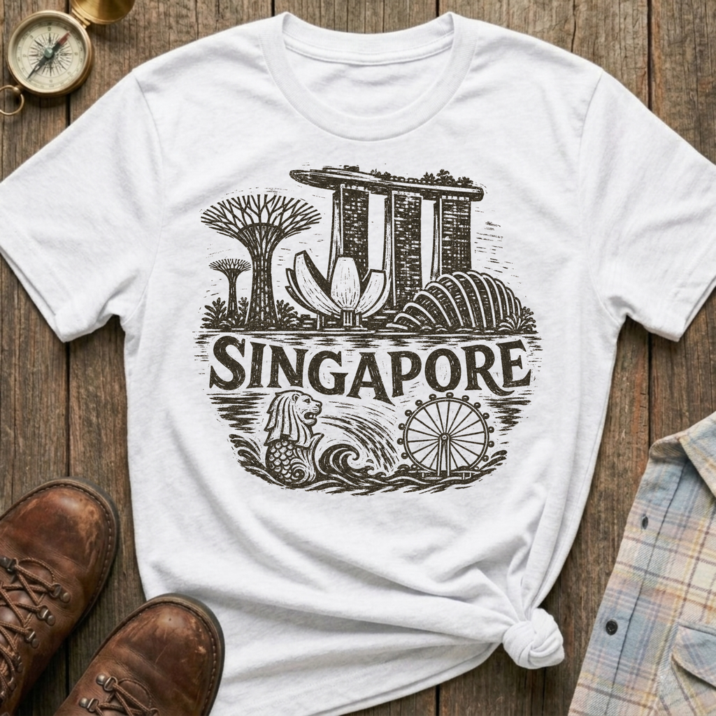 Singapore Sketch T-Shirt