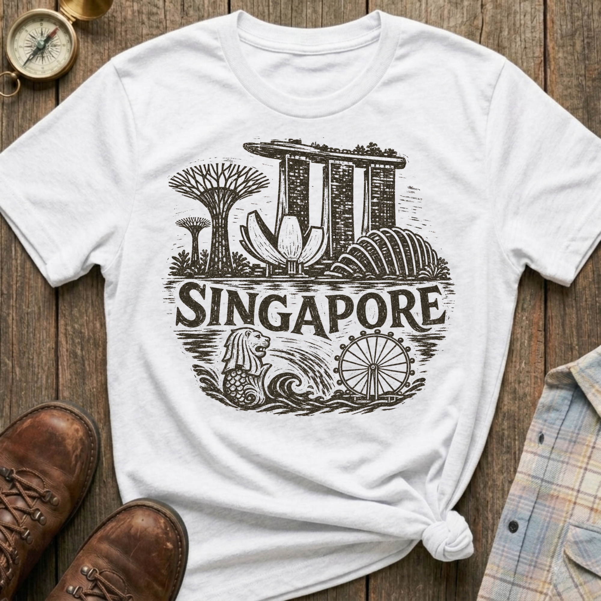 Singapore Sketch T-Shirt