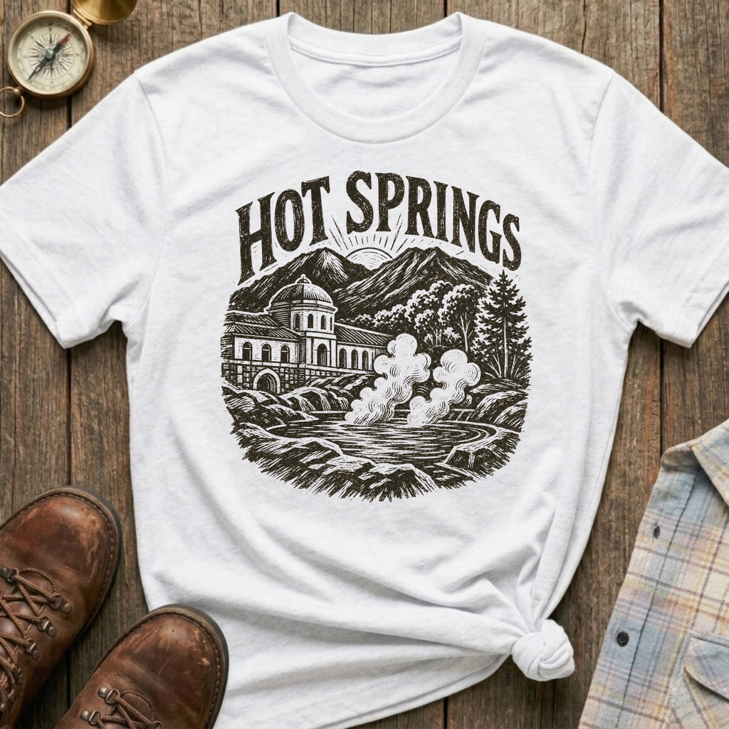 Hot Springs Sketch T‑Shirt
