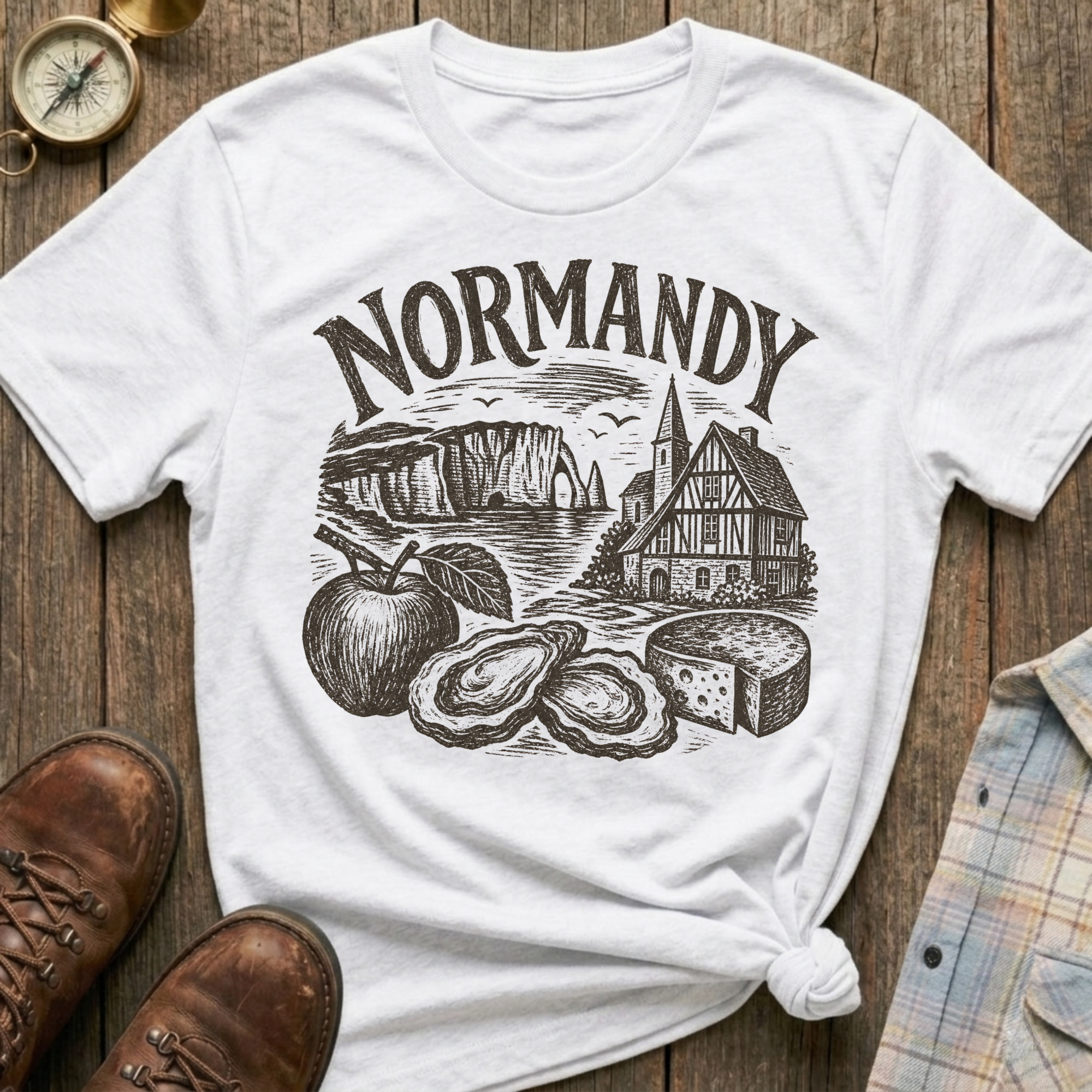 Normandy Sketch T-Shirt