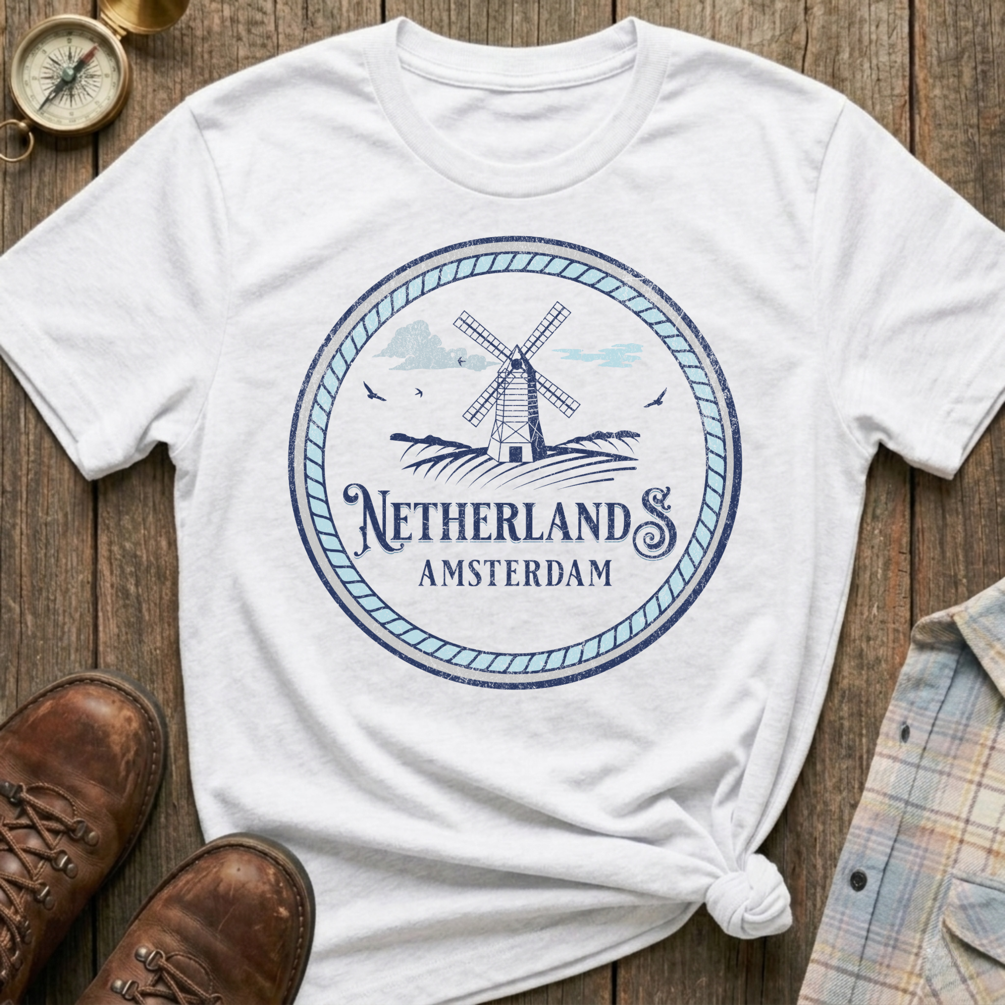 Netherlands Windmill T-Shirt