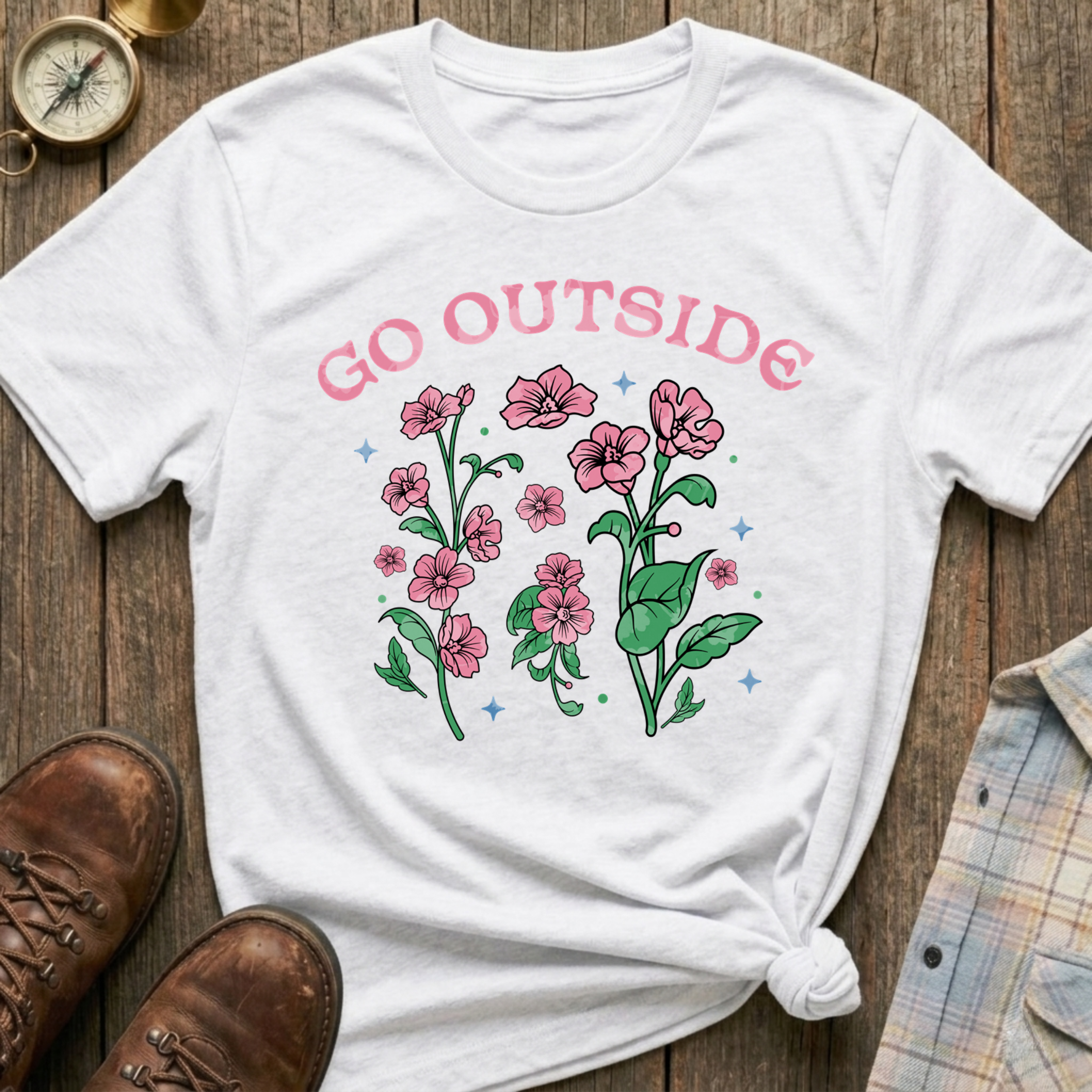 Go Outside Floral T-Shirt