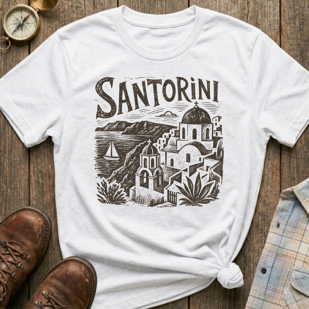 Santorini Sketch T-Shirt